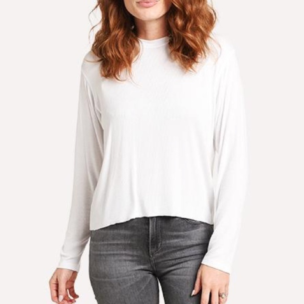 ATM | Modal Rib Long Sleeve Crew Neck Boy Tee